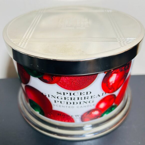 HomeWorx by Slatkin Spiced Gingerbread Pudding 4-Wick 18oz Candle NEW - Picture 2 of 4